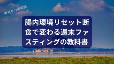 【腸内環境リセット】断食で人生変わる？ズボラでもできる「週末ファスティング」の教科書